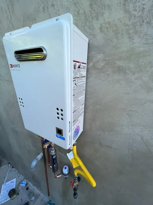 Tankless water heater installation for Churchill homes